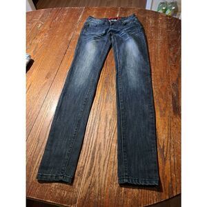Size 0 Zanadi Low Rise Denim Blue Jeans with Pockets and Belt Loops Casual Pants